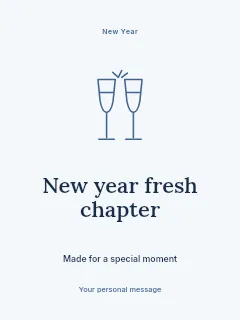 New Year fresh chapter · Illustrated folio