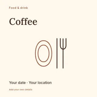 The coffee edit social media post template · Fine-line cover