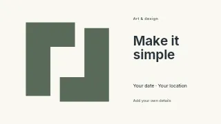 Make It Simple youtube thumbnail template · Horizontal photo dialogue