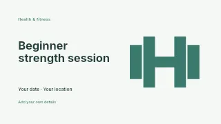 Beginner strength session youtube thumbnail template · Horizontal photo dialogue