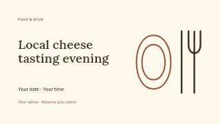 Local cheese tasting evening youtube thumbnail template · Horizontal photo dialogue