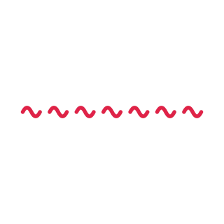 7 waves decorative divider.