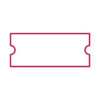 Wide ticket frame.