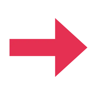 A solid red arrow points to the right with a wide rectangular stem.