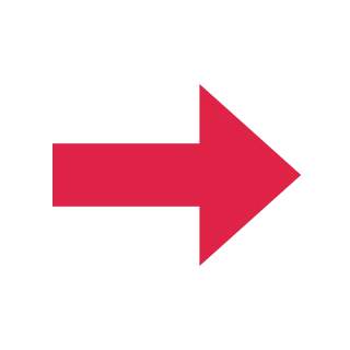 A block arrow points right with open space around its edges.