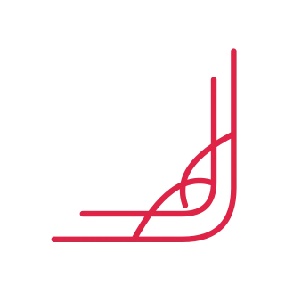 A scroll corner ornament opens towards the centre from the bottom right corner.