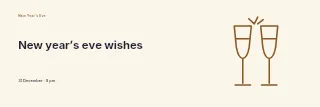 New Year’s Eve wishes banner template · Horizontal photo dialogue
