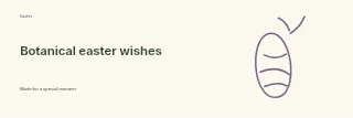 Botanical Easter wishes banner template · Horizontal photo dialogue