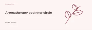 Aromatherapy beginner circle banner template · Horizontal photo dialogue