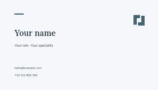 Outdoor adventures business card template · Quiet professional card