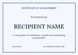 Technology learning meetup certificate template · Structured certificates
