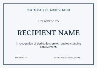 Team Recognition certificate template · Structured certificates