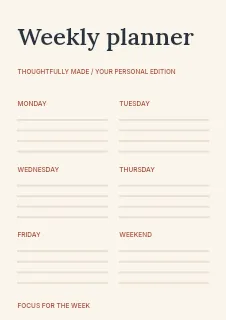 Creative Project planner template · Structured planners