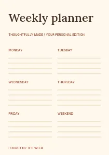 Artisan bread workshop planner template · Structured planners