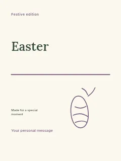 Easter poster template · Typography & ornament