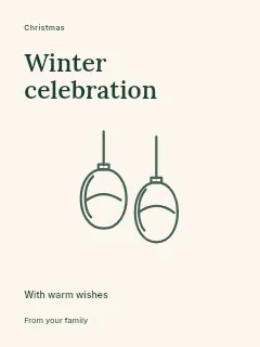 Christmas winter snowfall · Fine-line cover