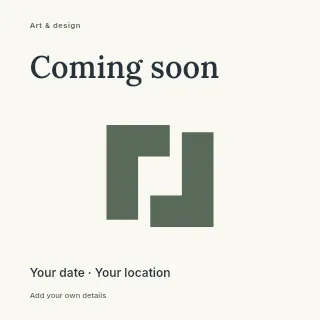 Coming Soon social media post template · Fine-line cover