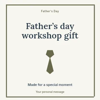 Father’s Day workshop gift social media post template · Framed editorial