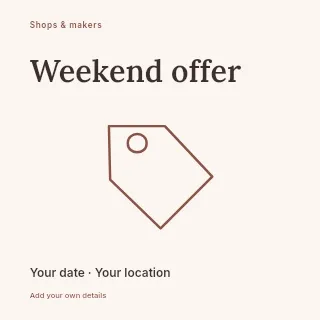 Weekend Offer social media post template · Fine-line cover