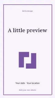 A Little Preview instagram story template · Framed editorial