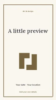 A Little Preview instagram story template · Framed editorial