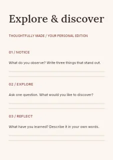 Botanical craft collection worksheet template · Structured worksheets