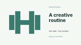 A Creative Routine youtube thumbnail template · Horizontal photo dialogue