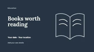 Books Worth Reading youtube thumbnail template · Horizontal photo dialogue
