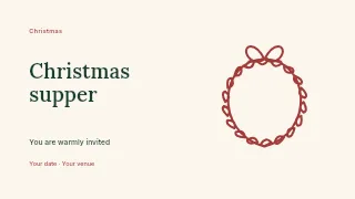 Christmas supper youtube thumbnail template · Horizontal photo dialogue