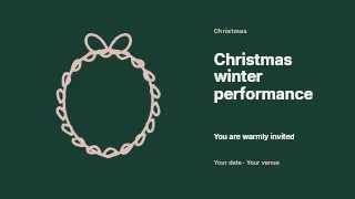 Christmas winter performance youtube thumbnail template · Horizontal photo dialogue