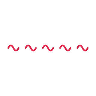 5 waves decorative divider.