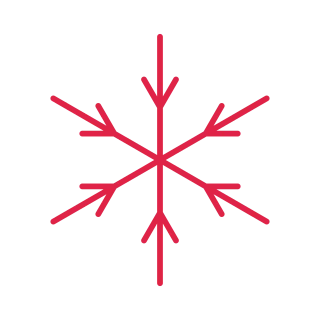 6 arm snowflake with 1 branch tiers at 30 degrees.