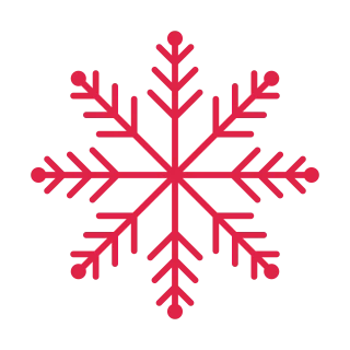 8 arm snowflake with 3 branch tiers and bead tips at 45 degrees.