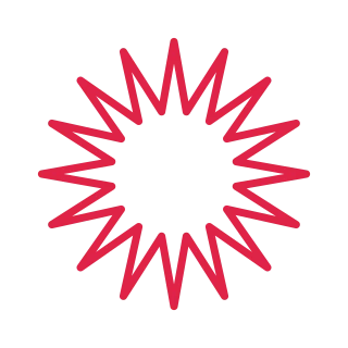 16 point classic star outline.