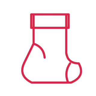 Christmas stocking.