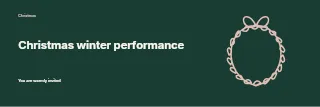 Christmas winter performance banner template · Horizontal photo dialogue