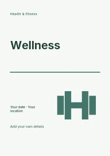 A better balance flyer template · Typography & ornament