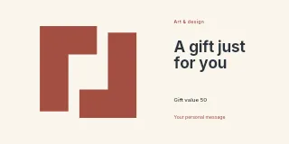 Printmaking workshop gift voucher template · Horizontal photo dialogue