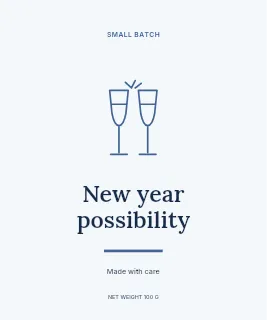 New Year possibility label template · Artisan label