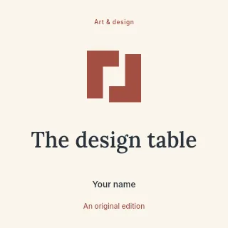 The Design Table · Illustrated folio