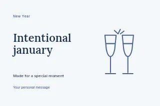 Intentional January · Horizontal photo dialogue