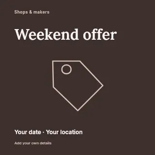 Weekend Offer social media post template · Fine-line cover