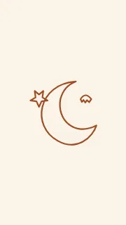 Moonlit book evening phone wallpaper template · Original line artwork