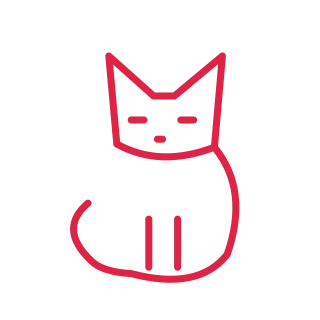 Halloween sitting cat.
