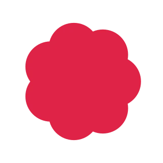 7 petal solid flower.