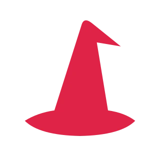 Folded witch hat.