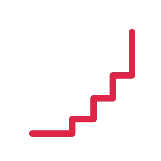 A stepped corner ornament opens towards the centre from the bottom right corner.