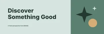 Discover Something Good · Column banner template