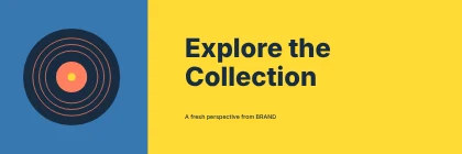 Explore the Collection · Stencil banner template