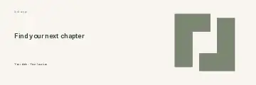 Find Your Next Chapter · Horizontal photo dialogue banner template